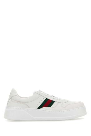 Gucci White Leather Sneakers