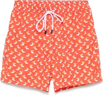 Barba Costume da bagno con stampa - Rosso