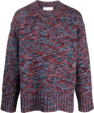 Jil Sander crew-neck wool jumper - men - Wool - 48 - Blue