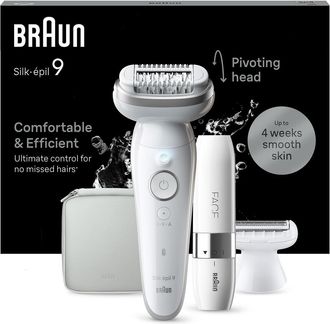 Braun Silk-&eacute;pil 9 9-341 Depiladora 40 Pinzas Blanco