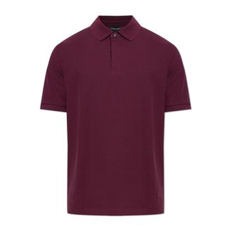 Emporio Armani Polo shirt van katoen - Heren - Polos - Rood - L - Katoen - Tops