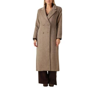 Notre-V Jassen, Dames, Beige, XL, Wol, Stijlvolle Winterjas voor Vrouwen