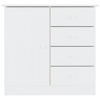Berkfield Home Sideboard ALTA White 77x35x73 cm Solid Wood Pine | Size: 77 x 35 x 73 cm