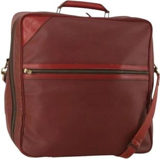 Louis Vuitton Pre-owned Boston Bag - Dames - Vintage Weekendtas - Rood - ONE Size - Leer - Vintage