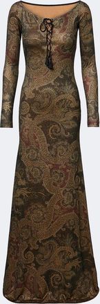 Etro Paisley jersey gown
