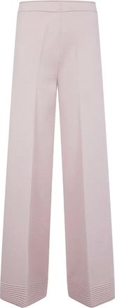 D.exterior Pantaloni con orlo a coste - Rosa