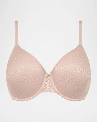 Chantelle Magique Minimize Lace-Trim Satin Bra