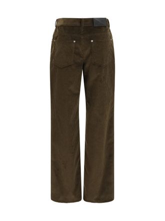 Loewe Cotton Corduroy Trousers - Brown