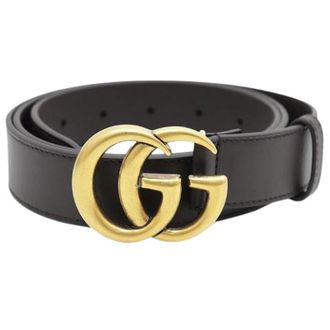 Gucci Pre-owned Leather Belt 454516 - Heren - Vintage Accessoires - Bruin - ONE Size - Leer - Vintage