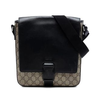 Gucci Vintage, unisex, Zwart, ONE Size, Leer, Pre-owned Messenger Bag