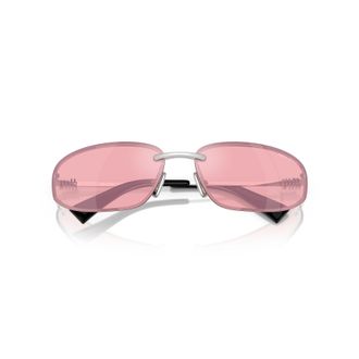 Miu Miu 0Mu A50S Rectangular Rimless Sunglasses