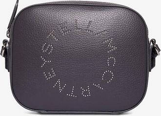 Stella McCartney Schultertasche aus genarbtem Kunstleder Logo Camera