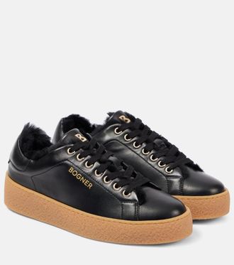 Bogner Sneakers Lucerne in pelle con shearling