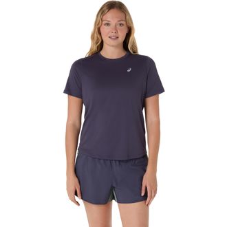Asics Laufshirt ASICS ASICS CORE TOP, Damen, Gr. XL, indigo fog, Obermaterial: 100% Polyester, Shirts Laufshirt, f&uuml;r Sportmode, Fr&uuml;hlings- und Herbstmode, m