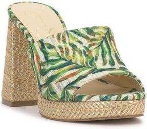 Jessica Simpson Kameena Platform Wedge Sandal in Green Mult at Nordstrom Rack, Size 6.5