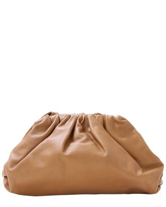 Bottega Veneta Brown Leather Pouch Clutch (Authentic Pre-Loved)