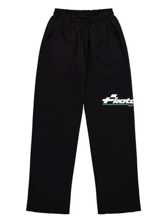 Prototypes logo-print trousers - Black