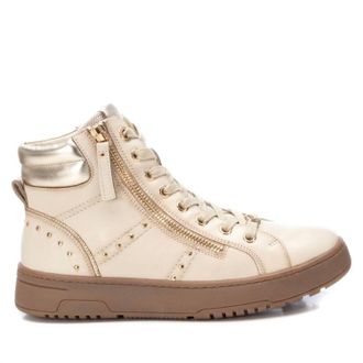 Xti Womens Leather Ankle Booties In Ice