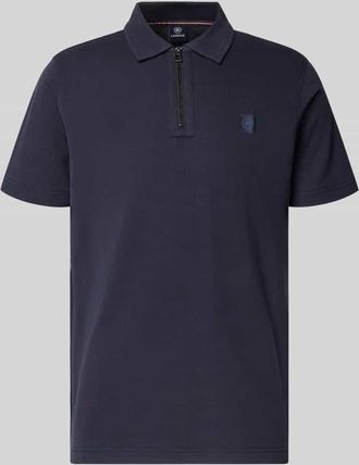 Lerros Regular Fit Poloshirt mit Logo-Detail in Black, Größe XXXL