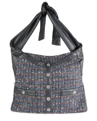 Chanel Blue Multicolor Tweed Girl Bag (Authentic Pre-Loved)