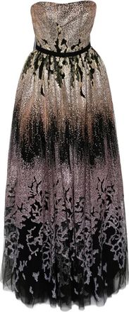 Saiid Kobeisy Abito da sera con decorazione - Viola