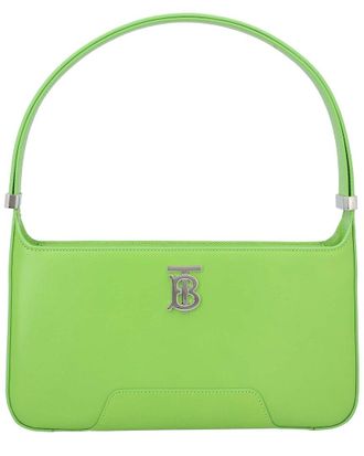 Burberry Green Calfskin Shoulder Bag With Logo, Never Carried (Authentic Pre- Loved)