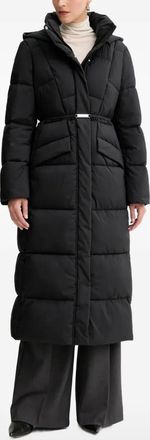 BOSS Piumino con cintura - Nero