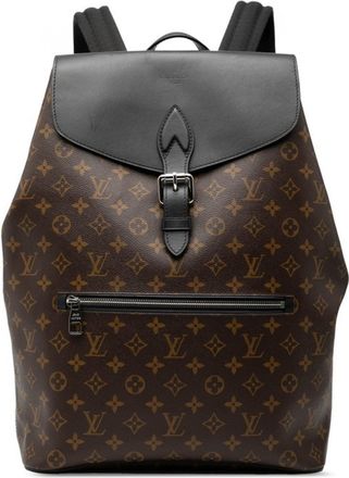 Louis Vuitton Black Brown Pvc Leather Backpack (Pre-Owned)