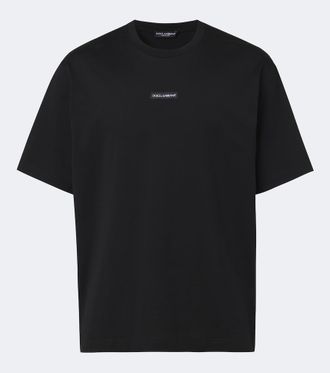 Dolce & Gabbana Camiseta de jersey de algod&oacute;n con logo