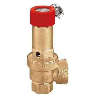 Caleffi V&aacute;lvula De Seguridad Certificada Y Calibrada En El Banco Inail Caleffi 527 1/2 X 3/4 - 6 Bar