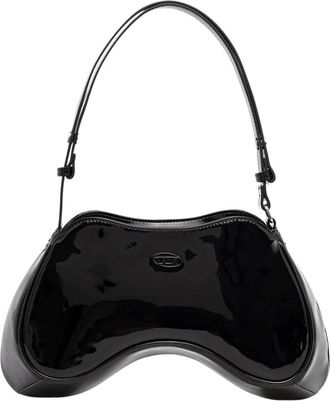 Diesel Play Schoudertas - Dames - Schoudertassen - Zwart - ONE Size - Leer - Tassen