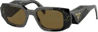 Prada Occhiali da sole squadrati - Nero