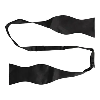 Dolce & Gabbana Geknoopte Strikdas - Heren - Accessoires - Zwart - Maat: ONE Size Zijde