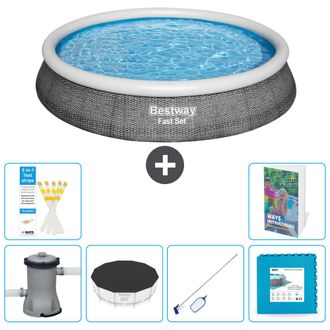 Bestway Piscina Bestway Fast Set Redonda - 396x84 Cm - 7-piezas S191