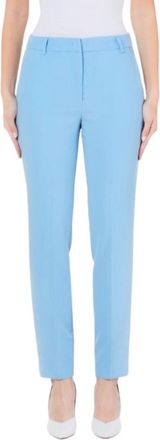 Liu Jo Blauwe Cigarette Broek - Dames - Slim Fit Broeken - Blauw - L - Polyester - Broeken
