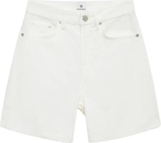 Anine Bing Kat Short - Dames - Denim shorts - Wit - W28 - Denim - Korte Broeken