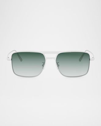 Dior Mens DiorBlackSuit S17U Rectangular Sunglasses