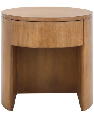 Safavieh Couture Daiya Round 1 Drawer Wood Nightstand