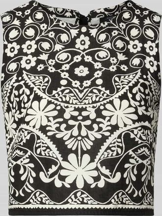 Max Mara Boxy Fit Crop Top aus reiner Baumwolle Modell IFANALE in Black, Gr&ouml;&szlig;e 40