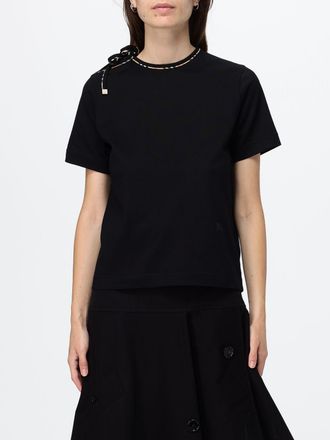 Burberry T-shirt girocollo in cotone con logo EKD tono su tono