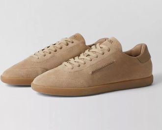 Ermenegildo Zegna suede 232 sneakers natural rubber sole