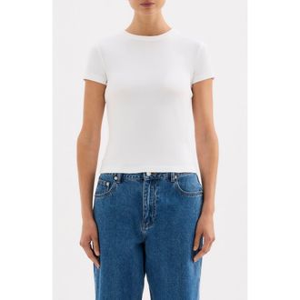 Nude Lucy Baby Tee in White at Nordstrom, Size X-Small