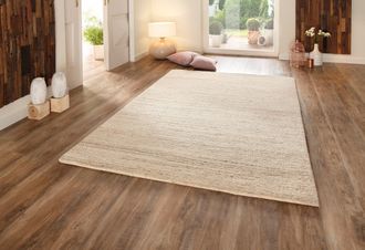 THEKO Wollteppich »Janne, Berber Teppich, Wolle, meliert, handgearbeitet« rechteckig 20 mm Höhe handgetuftet, Wohnzimmer, Schlafzimmer, Esszimmer