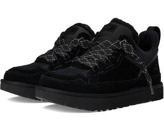 UGG Lowmel 1170750-BLK Sneakers Mens Black Suede Lace-Up Casual Shoes GUG102