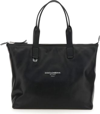Dolce & Gabbana Black Medium Shopper Bag