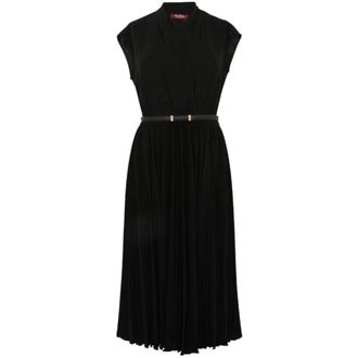 Max Mara Albino Dress - Dames - Casual kleedjes - Zwart - XS - Polyester - Kleedjes