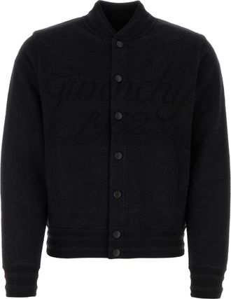 Givenchy Black Nylon Blend Bomber Jacket