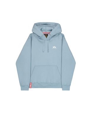 Alpha Industries Hoodie ALPHA INDUSTRIES Basic Hoodie SL, Herren, Gr. XS, bunt (graublau), Obermaterial: 80% Baumwolle, 20% Polyester, regular fit, Sweatshirts Hoodie