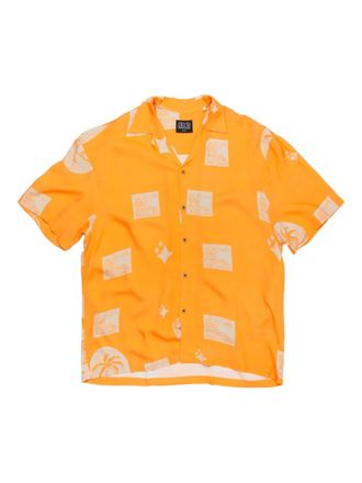 Pas de Mer Midnight Desert shirt - men - Viscose - M - Orange