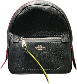 Coach Pre-owned Rugzak - Dames - Vintage Rugzakken - Zwart - ONE Size - Leer - Vintage